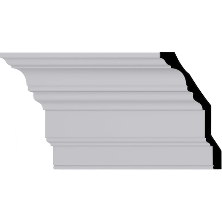 Ekena Millwork 13"H x 6 7/8"P x 14 5/8"F x 94 1/2"L Eris Smooth Crown Moulding MLD13X07X12ER